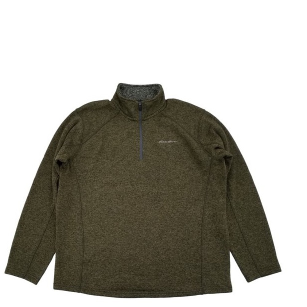 Mens NWT Eddie Bauer Quarter Zip Pullover
Sweater Fleece Mens Size 2XL Green